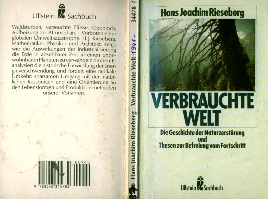 Verbrauchte Welt Von Hans Joachim Rieseberg